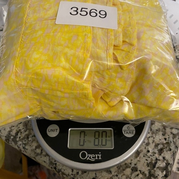 BP Nordstrom Womens Summer Dress Smocked Waist Sleeveless Yellow Size Medium - Picture 8 of 8